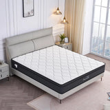 12-Inch King Hybrid Mattress with Memory Foam & Pocket Springs-Bedroom-Krewe Home Interiors