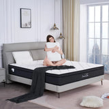 12-Inch King Hybrid Mattress with Memory Foam & Pocket Springs-Bedroom-Krewe Home Interiors