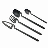 32-Piece Matte Black Cutlery Set – Service for 8-kitchen-Krewe Home Interiors