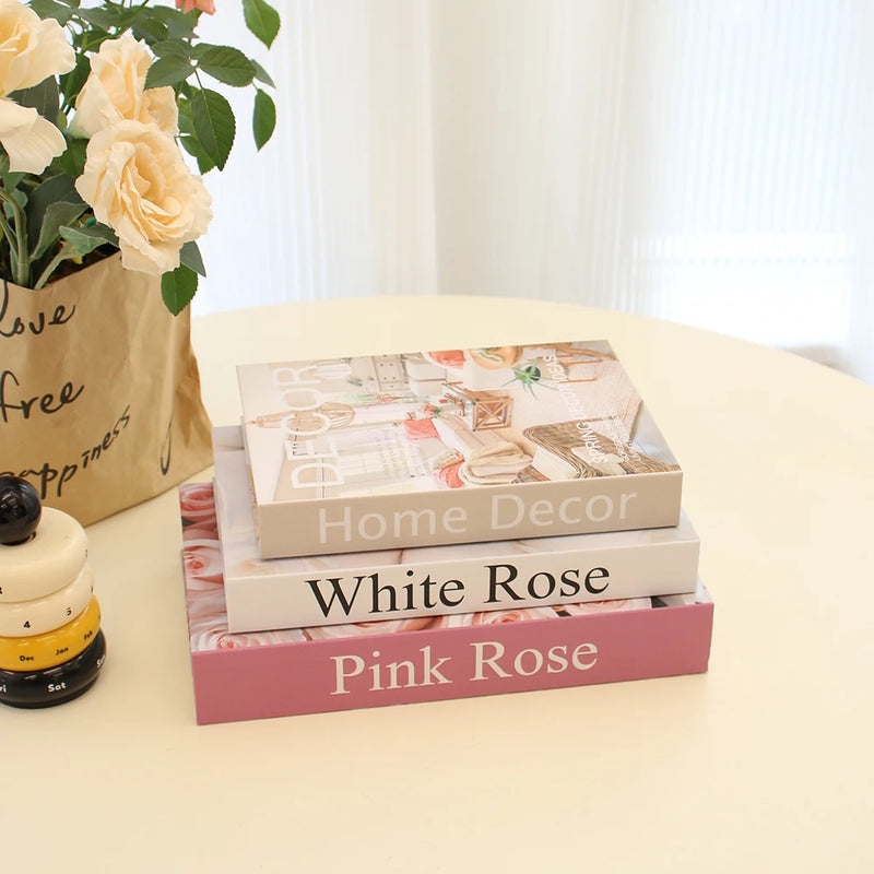 3Pcs Faux Books Set – Luxury Decorative Coffee Table Books-Home decor-Krewe Home Interiors