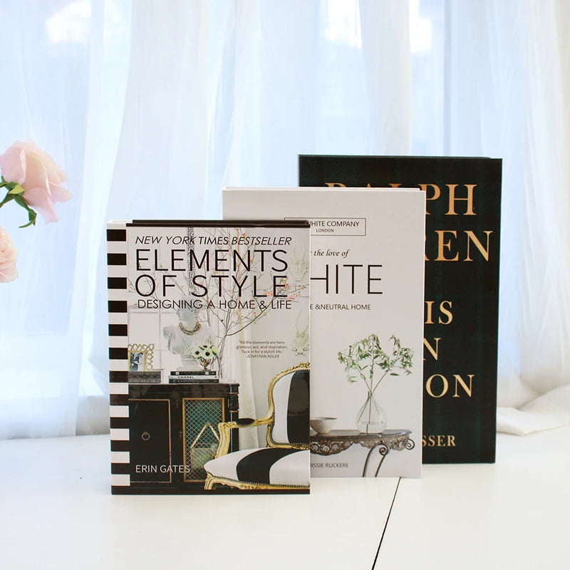 3Pcs Faux Books Set – Luxury Decorative Coffee Table Books-Home decor-Krewe Home Interiors