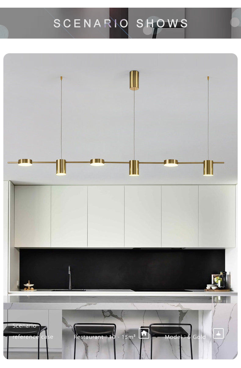 Modern LED Ceiling Chandelier for Living & Dining Rooms