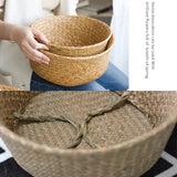 Seaweed Wicker Basket – Hanging Flower Pot & Storage Basket