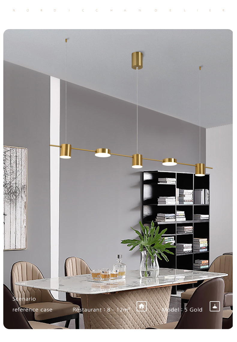 Modern LED Ceiling Chandelier for Living & Dining Rooms