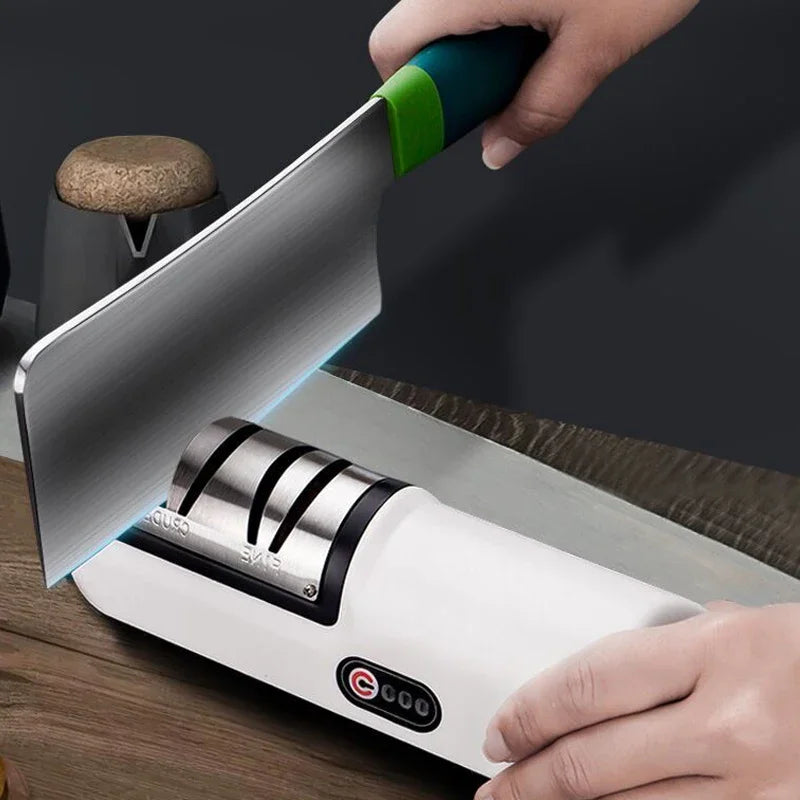 Electric Multifunctional Knife Sharpener – Stainless Steel Tool