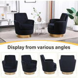 Swivel Bucket Chair Set of 2 – Velvet Upholstered, 360° Rotation, Modern Accent Armchair