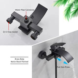 Modern Bathroom Tub Faucet With Shower - Wall Mounted