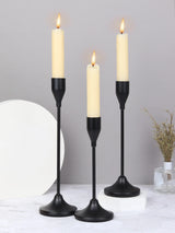 3Pcs European Style Metal Candle Holders – Wedding & Home Décor