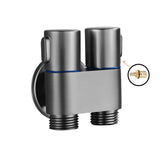 Wall-Mounted Toilet Bidet Sprayer with Double Outlet Angle Valve