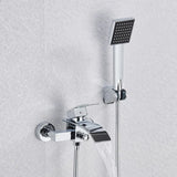 Modern Bathroom Tub Faucet With Shower - Wall Mounted