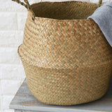 Seaweed Wicker Basket – Hanging Flower Pot & Storage Basket