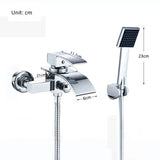 Modern Bathroom Tub Faucet With Shower - Wall Mounted