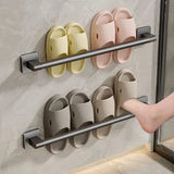 Wall-Mounted Towel Holder – Adhesive No Drill Towel Shelf for Bathroom