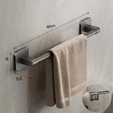 Wall-Mounted Towel Holder – Adhesive No Drill Towel Shelf for Bathroom
