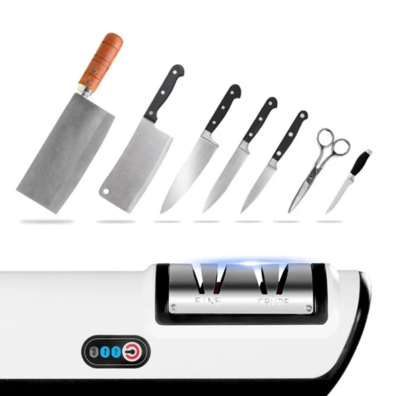 Electric Multifunctional Knife Sharpener – Stainless Steel Tool