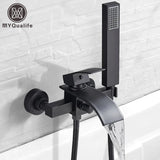 Modern Bathroom Tub Faucet With Shower - Wall Mounted