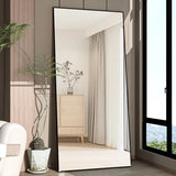 Krewe Home Interiors Full Length Mirror 65" x 24", Floor Standing Black Metal Frame
