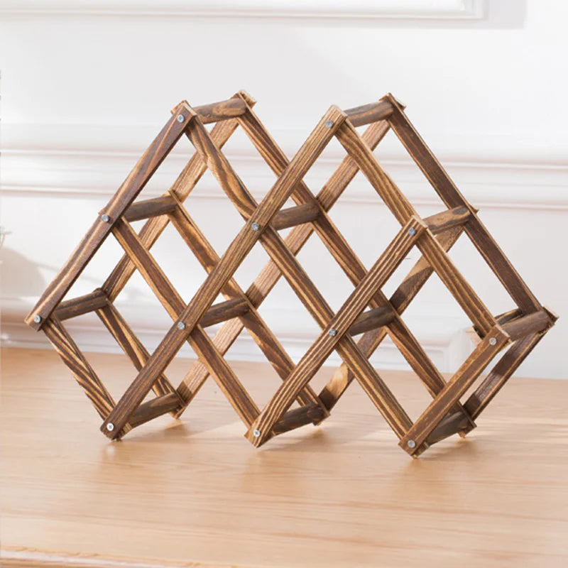 Wooden Wine Rack - Eco-Friendly Pine Wine Holder & Display Stand