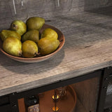Farmhouse Coffee & Wine Bar Cabinet with LED & Wine Rack
