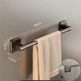 Wall-Mounted Towel Holder – Adhesive No Drill Towel Shelf for Bathroom