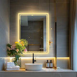 Luxury LED Backlit Bathroom Mirror – Dimmable & Anti-Fog Mirror