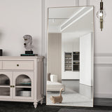 Krewe Home Interiors Full Length Mirror 65" x 24", Floor Standing Black Metal Frame