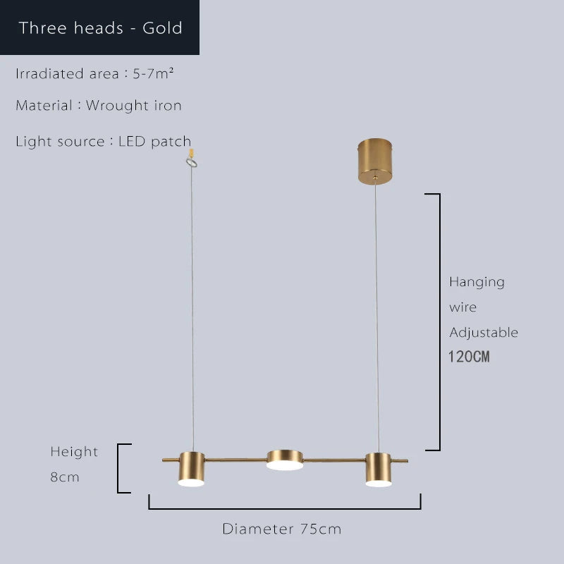 Modern LED Ceiling Chandelier for Living & Dining Rooms