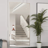 Krewe Home Interiors Full Length Mirror 65" x 24", Floor Standing Black Metal Frame