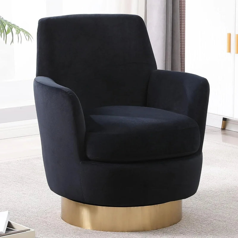 Swivel Bucket Chair Set of 2 – Velvet Upholstered, 360° Rotation, Modern Accent Armchair