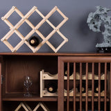 Wooden Wine Rack - Eco-Friendly Pine Wine Holder & Display Stand