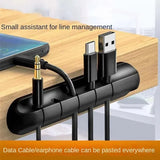 Self-Adhesive Desktop Cable Sorter – Silicone Cord Manager for Cables