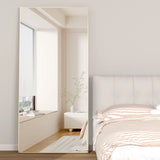 Krewe Home Interiors Full Length Mirror 65" x 24", Floor Standing Black Metal Frame