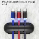 Self-Adhesive Desktop Cable Sorter – Silicone Cord Manager for Cables