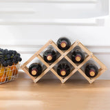 Wooden Wine Rack - Eco-Friendly Pine Wine Holder & Display Stand