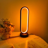 LED Ring Bedside Lamp with 3-Color Dimming – USB Powered