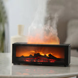 Fireplace Flame Aroma Diffuser with LED Light & Remote