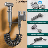 Wall-Mounted Toilet Bidet Sprayer with Double Outlet Angle Valve