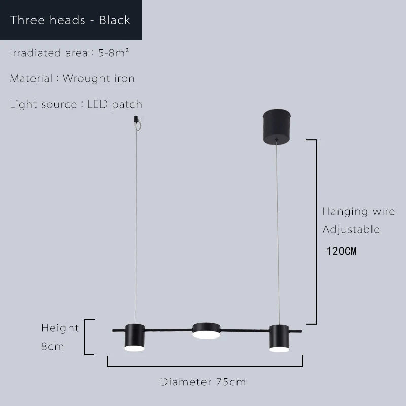 Modern LED Ceiling Chandelier for Living & Dining Rooms