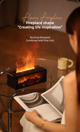 Fireplace Flame Aroma Diffuser with LED Light & Remote