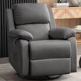 360° Swivel Rocker Recliner – Upholstered Glider Chair for Relaxation