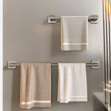 Wall-Mounted Towel Holder – Adhesive No Drill Towel Shelf for Bathroom