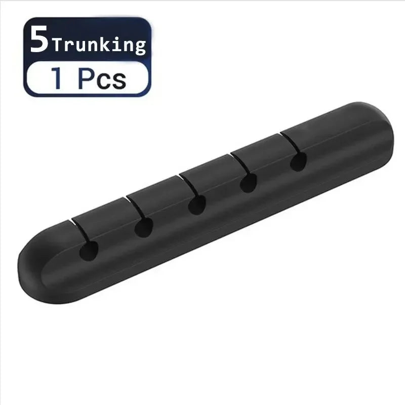 Self-Adhesive Desktop Cable Sorter – Silicone Cord Manager for Cables