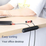 Self-Adhesive Desktop Cable Sorter – Silicone Cord Manager for Cables