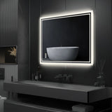 Luxury LED Backlit Bathroom Mirror – Dimmable & Anti-Fog Mirror