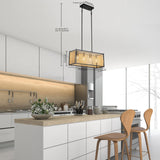 Boho Wooden Bead Chandelier – Handmade Bohemian Pendant Light