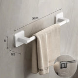 Wall-Mounted Towel Holder – Adhesive No Drill Towel Shelf for Bathroom