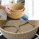Seaweed Wicker Basket – Hanging Flower Pot & Storage Basket