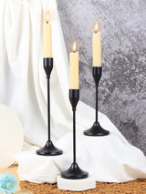 3Pcs European Style Metal Candle Holders – Wedding & Home Décor