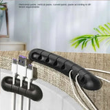 Self-Adhesive Desktop Cable Sorter – Silicone Cord Manager for Cables