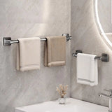 Wall-Mounted Towel Holder – Adhesive No Drill Towel Shelf for Bathroom